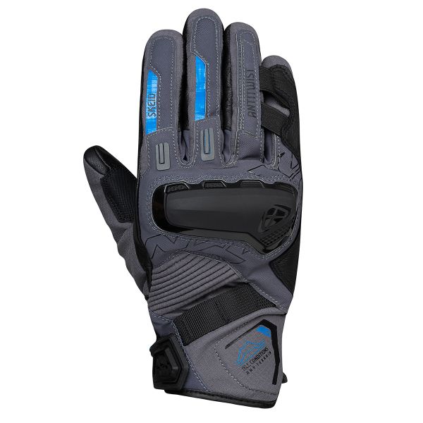 Gants Moto Ixon Ms Skeid Anthracite Grey Blue