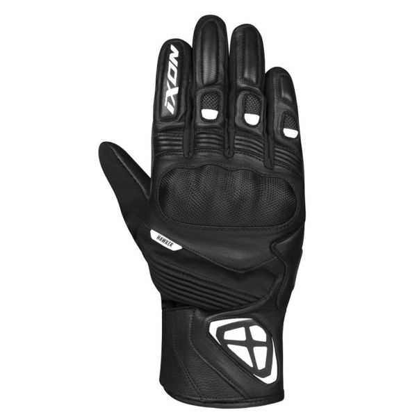 Gants Moto Ixon Pro Hawker Black White Gants Moto Ixon Pro Hawker Black White