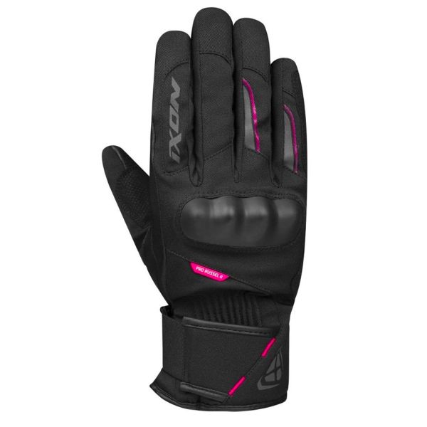 Gants Moto Ixon Pro Russel 2 Lady Black Fushia Gants Moto Ixon Pro Russel 2 Lady Black Fushia