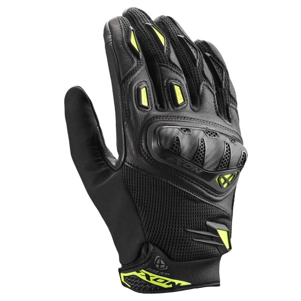 Gants Moto Ixon Rise Air 2 Black Bright Yellow
