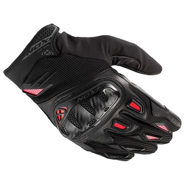 Gants Moto Ixon Rise Air 2 Black Red Gants Moto Ixon Rise Air 2 Black Red