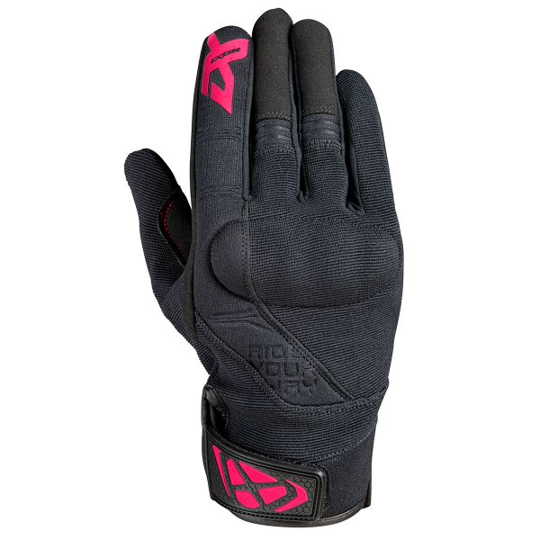 Gants Moto Ixon Rs Delta Lady Black Fushia