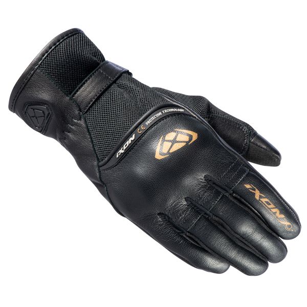 Gants Moto Ixon RS Shine 2 Black Gold