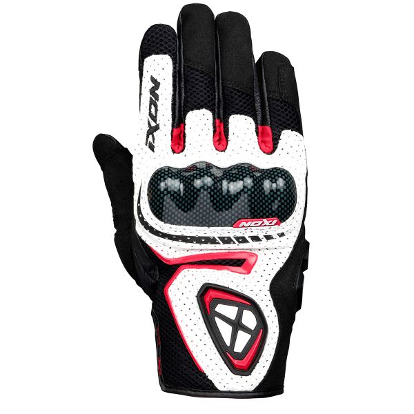Gants Moto Ixon RS5 Air Black White Red