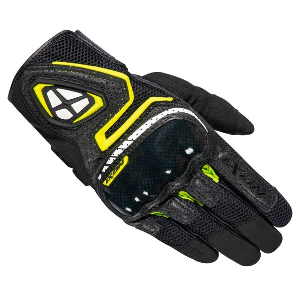 Gants Moto Ixon RS5 Air Black Yellow Vif