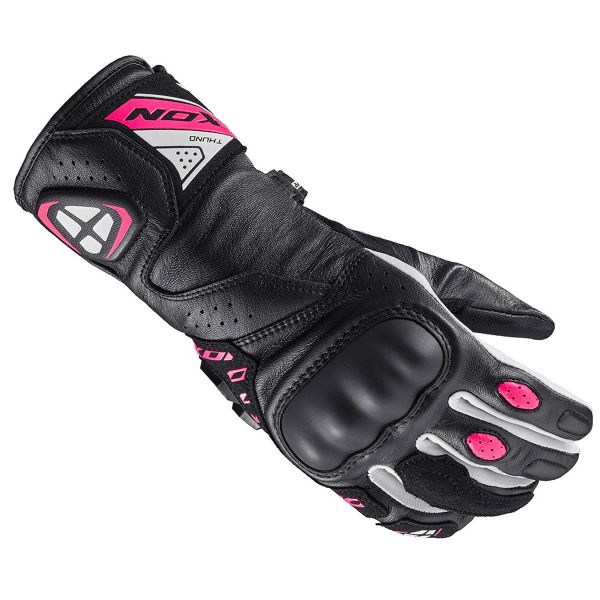 Gants Moto Ixon Thund L Black Fuchsia