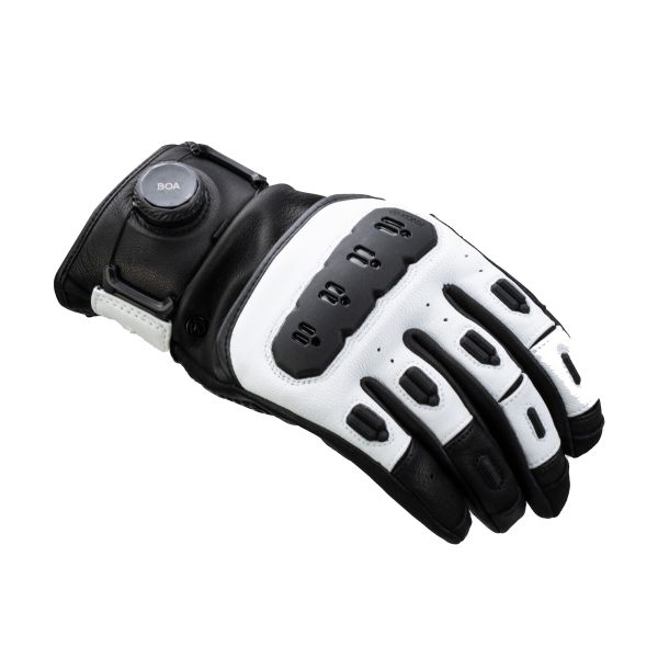 Gants Moto Knox Orsa Leather MK3 Black White