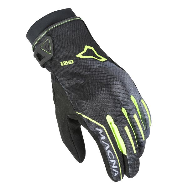 Gants Moto Macna Crew RTX Black Neon Yellow