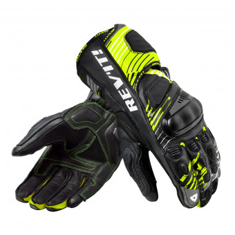 Gants Moto REV'IT Apex Neon Yellow Black Gloves