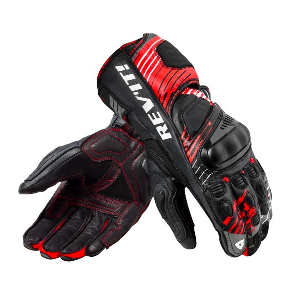 Gants Moto REV'IT Apex Red Black Gloves Gants Moto REV'IT Apex Red Black Gloves