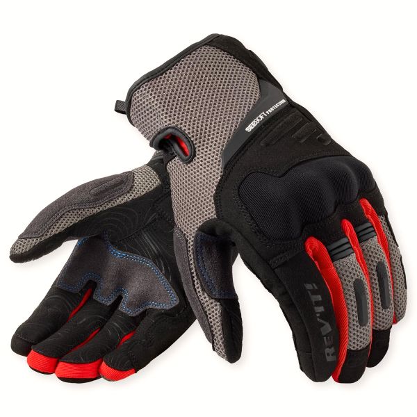 Gants Moto REV'IT Cavern Grey Red