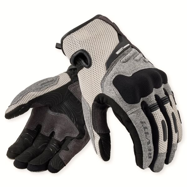 Gants Moto REV'IT Cavern Light Grey Black