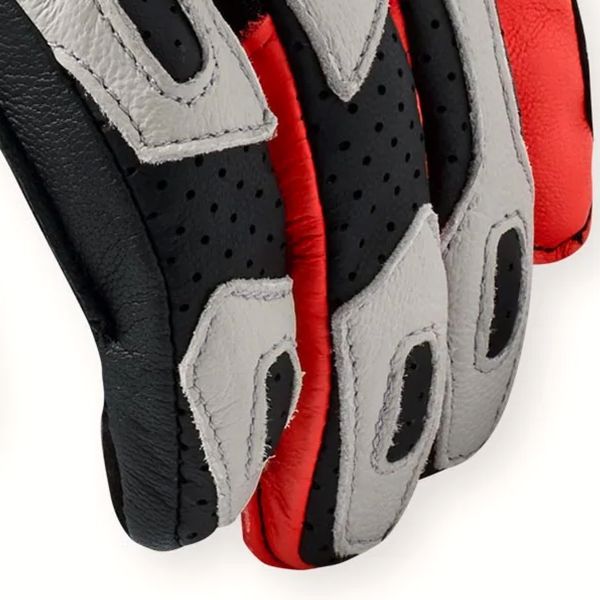 REV'IT Metis 2 Light Grey Neon Red