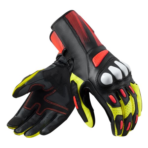 Gants Moto REV'IT Metis 2 Noir Neon Jaune