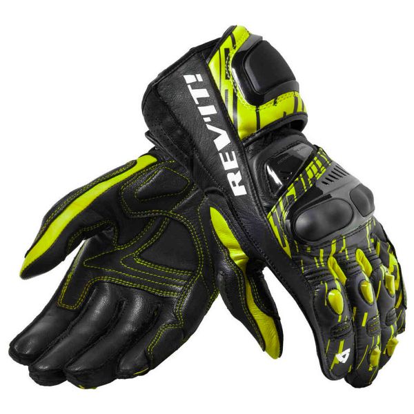 Gants Moto REV'IT Quantum 2 Jaune Neon Noir