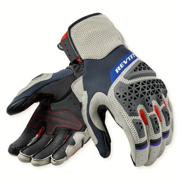 Gants Moto REV'IT Sand 5 Silver Red