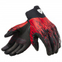 Gants Moto REV'IT Spectrum Noir Neon Rouge