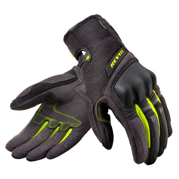 Gants Moto REV'IT Volcano Ladies Noir Jaune Neon