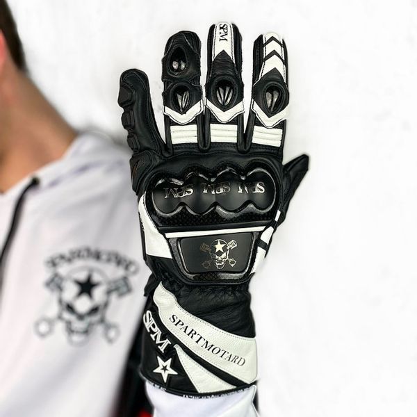 Gants Moto SPARTMOTARD Racing GP White 10