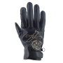 Gants Moto Von Dutch Bones Leather Noir