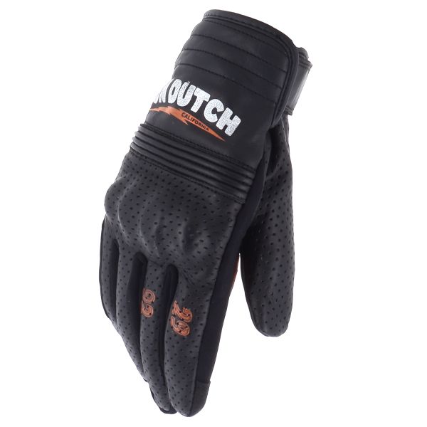 Gants Moto Von Dutch Born Air Black Orange