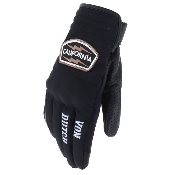 Gants Moto Von Dutch Cali Black Black