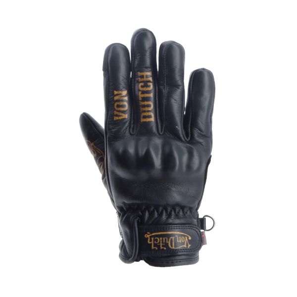 Gants Moto Von Dutch Flash Lady Cuir Black