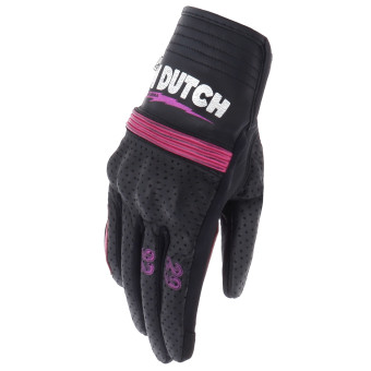 Gants Moto Von Dutch Jackie Air Black Pink
