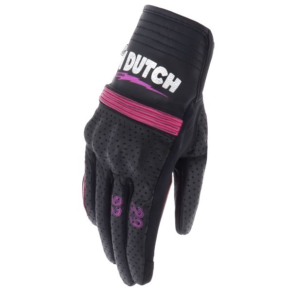 Gants Moto Von Dutch Jackie Air Black Pink