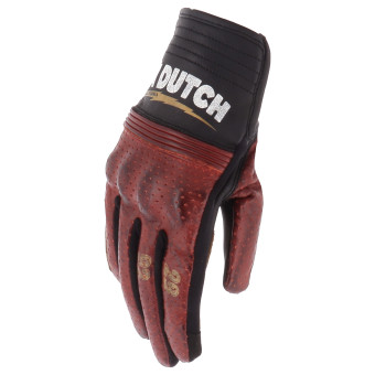 Gants Moto Von Dutch Jackie Air Black Red Gold
