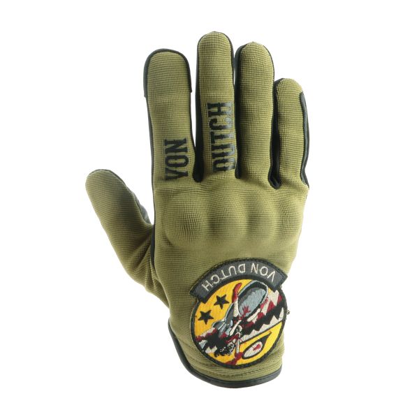 Gants Moto Von Dutch Magic Kaki Black