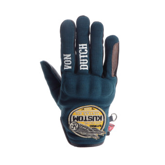 Gants Moto Von Dutch Magic Lady Blue Brown Gants Moto Von Dutch Magic Lady Blue Brown