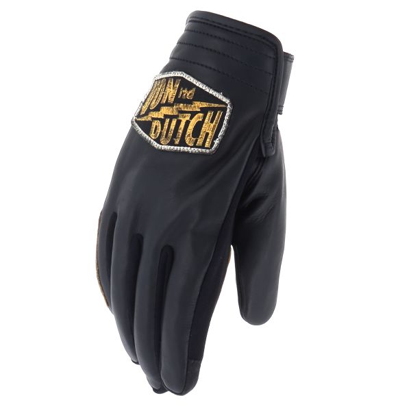 Gants Moto Von Dutch Storm Summer Black Gold