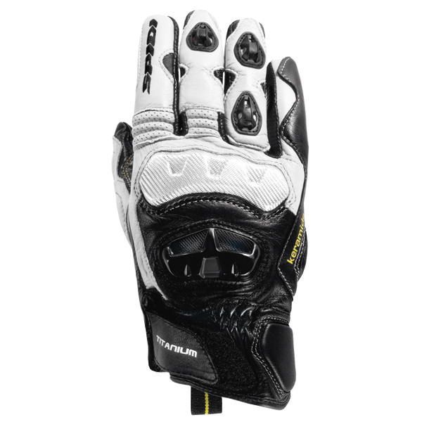 Gants Moto Spidi Rv Coupe Blanc/Noir
