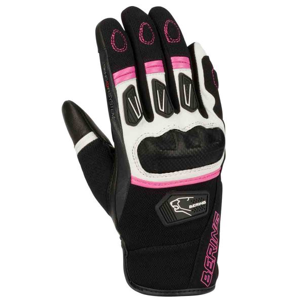 Gants Moto Bering Lady Ursula Black Fuchsia