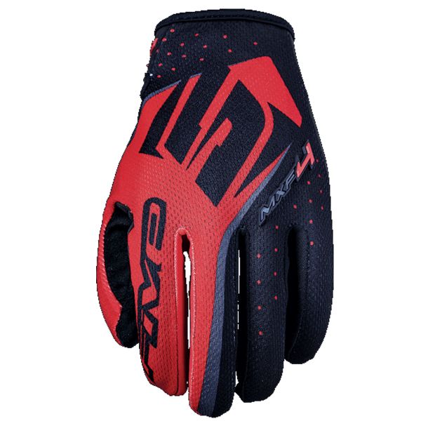 Gants Moto Five MXF4 Noir Rouge