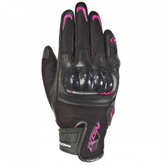 Gants Moto Ixon RS Rise Air Lady Noir Fushia