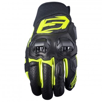Gants Moto Five SF3 Noir Jaune Fluo Gants Moto Five SF3 Noir Jaune Fluo