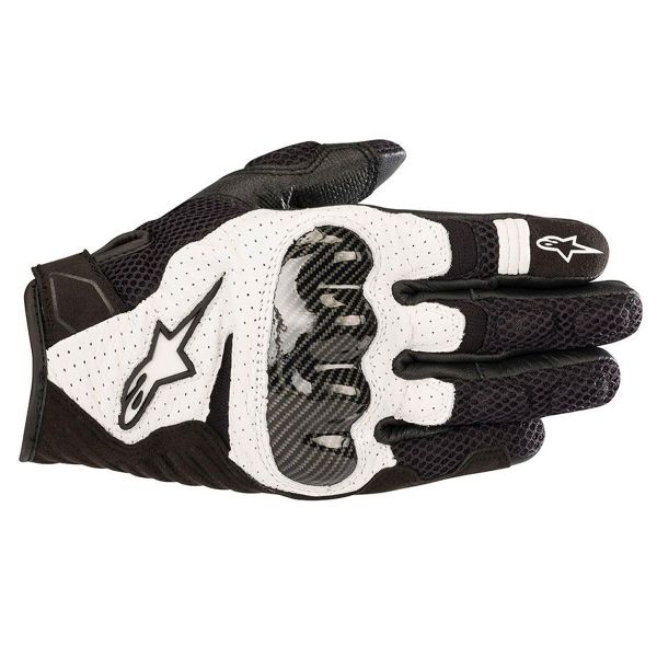 Gants Moto Alpinestars SMX-1 Air V2 Black White Gants Moto Alpinestars SMX-1 Air V2 Black White