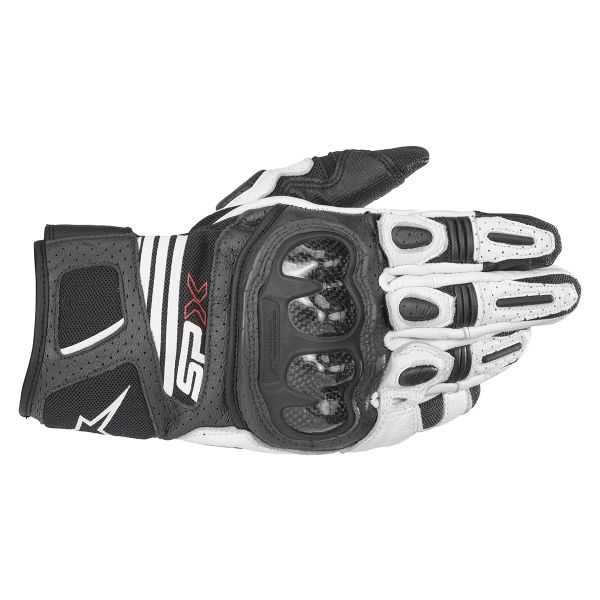 Gants Moto Alpinestars SP X Air Carbon V2 Black White