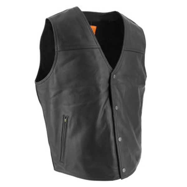 Gilet Moto Soubirac Gilet Cuir Noir