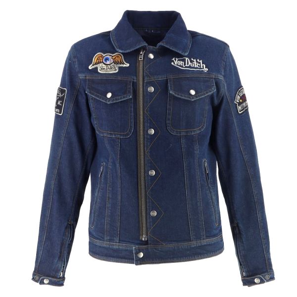 Gilet Moto Helstons West Denim Blue