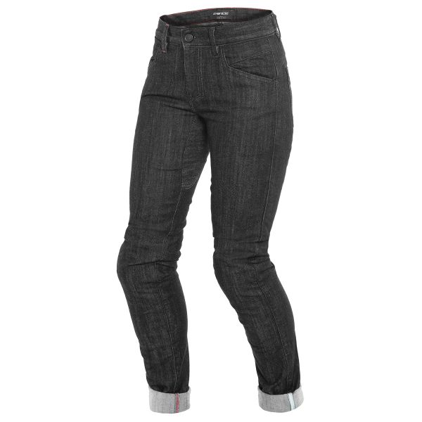 Jeans Moto Dainese Alba Slim Lady Jeans Black Rinsed
