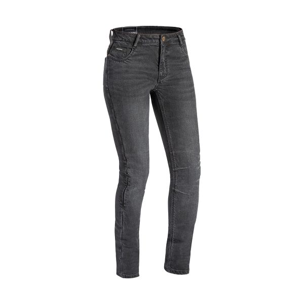 Jeans Moto Ixon Cathelyn Anthracite Femme