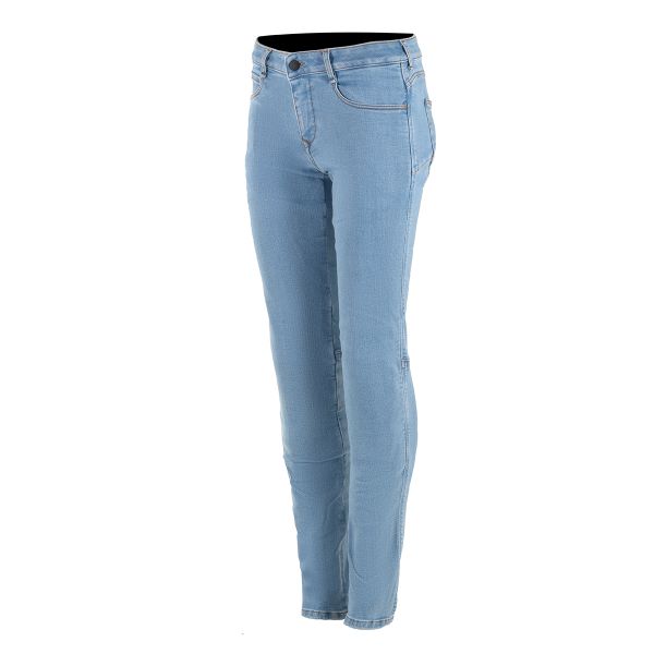 Jeans Moto Alpinestars Daisy V2 Woman Denim Light Blue