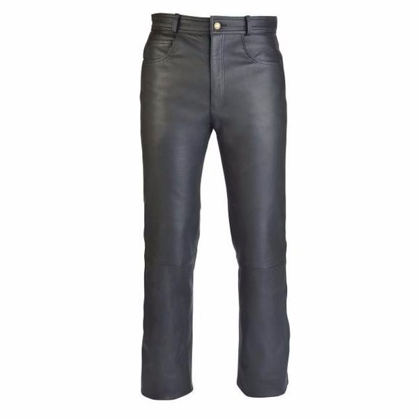 Jeans Moto Soubirac Jean Cuir Femme Noir