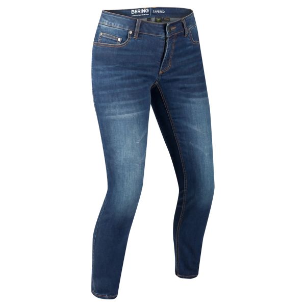 Jeans Moto Bering Lady Trust Tapered Washed Blue Jeans Moto Bering Lady Trust Tapered Washed Blue