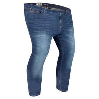 Jeans Moto Bering Trust Straight King Size Washed Blue