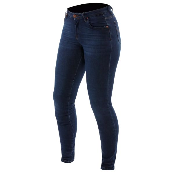 Jeans Moto Dainese Denim Skinny Pants Woman Blue