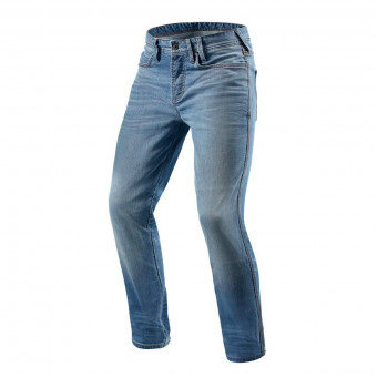 Jeans Moto REV'IT Piston Bleu Clair Delave